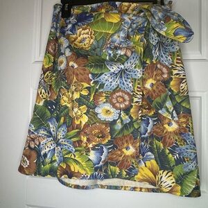 Tropical Floral A-Line Skirt
